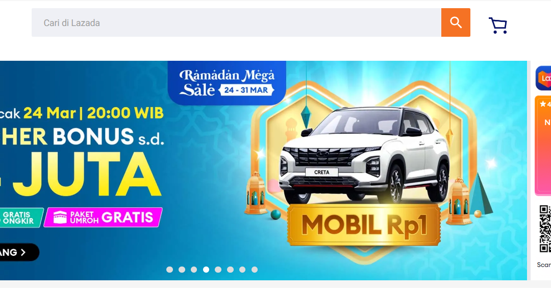 Creta Rp 1,- di Flash Sale Lazada